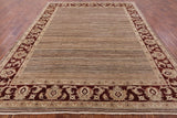 Chobi Peshawar Hand Knotted Rug - 8' 6" X 10' 9" - Golden Nile