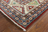 Red Super Kazak Wool Area Rug 7 X 9 - Golden Nile