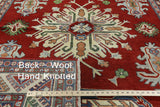 Red Super Kazak Wool Area Rug 7 X 9 - Golden Nile