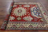 Red Super Kazak Wool Area Rug 7 X 9 - Golden Nile