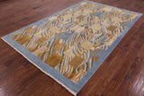 Persian Gabbeh Hand-Knotted Wool Rug - 6' 3" X 9' 8" - Golden Nile