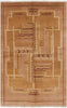 Gabbeh Hand Knotted Wool Area Rug - 5' 2" X 8' 1" - Golden Nile