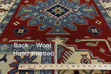 Red Super Kazak Wool Area Rug 4 X 7 - Golden Nile