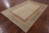 Gabbeh Hand Knotted Wool Rug - 6' 8" X 9' 10" - Golden Nile