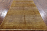 Brown Gabbeh Hand Knotted Area Rug 6 X 9 - Golden Nile