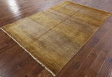 Brown Gabbeh Hand Knotted Area Rug 6 X 9 - Golden Nile