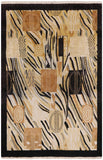 Persian Gabbeh Handmade Wool Area Rug - 4' 2" X 6' 3" - Golden Nile