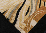 Persian Gabbeh Handmade Wool Area Rug - 4' 2" X 6' 3" - Golden Nile