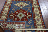 Blue Super Kazak Wool Area Rug 4 X 6 - Golden Nile