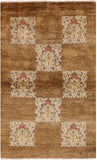 Gabbeh Hand Knotted Rug - 4' X 6' 4" - Golden Nile