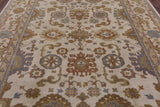 Turkish Oushak Hand Knotted Rug - 7' 9" X 9' 10" - Golden Nile