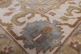 Turkish Oushak Hand Knotted Rug - 7' 9" X 9' 10" - Golden Nile