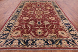 Chobi Peshawar Handmade Wool Rug - 9' 0" X 11' 10" - Golden Nile