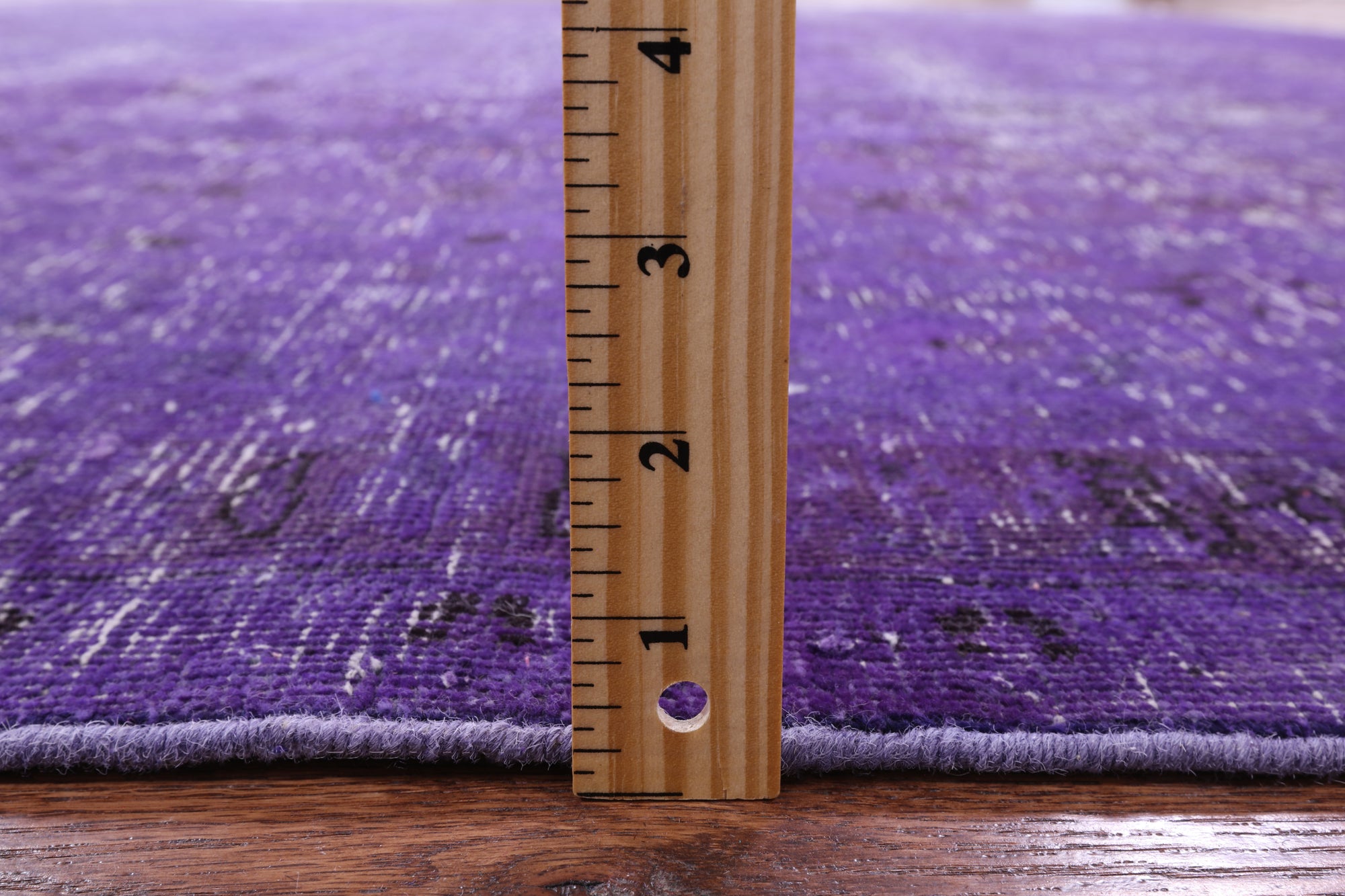 Purple Persian Overdyed Hand Knotted Wool Rug - 9' 9" X 12' 6" - Golden Nile