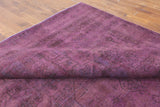 Purple Overdyed Wool Area Rug 10 X 13 - Golden Nile