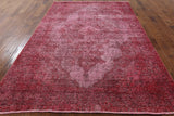 Floral Overdyed Wool Area Rug 7 X 10 - Golden Nile