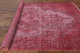 Floral Overdyed Wool Area Rug 7 X 10 - Golden Nile