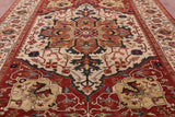 Fine Serapi Hand Knotted Rug - 9' 0" X 11' 9" - Golden Nile