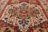 Persian Fine Serapi Hand Knotted Rug - 8' 0" X 10' 0" - Golden Nile