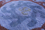 Ikat Handmade Wool Area Rug - 9' 0" X 11' 10" - Golden Nile