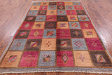 Ikat Handmade Wool Area Rug - 6' 3" X 8' 10" - Golden Nile