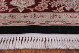 Wool & Silk Persian Tabriz Rug - 7' 9" X 9' 9" - Golden Nile