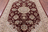 Tabriz Wool & Silk Handmade Rug - 5' 9" X 8' 9" - Golden Nile