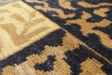Persian Gabbeh Hand Knotted Wool Rug - 8' 3" X 9' 7" - Golden Nile