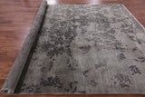 Grey Modern Hand Knotted Wool Rug - 8' 1" X 9' 10" - Golden Nile