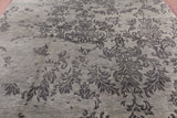 Grey Modern Hand Knotted Wool Rug - 8' 1" X 9' 10" - Golden Nile