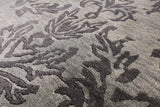 Grey Modern Hand Knotted Wool Rug - 8' 1" X 9' 10" - Golden Nile