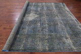 Persian Overdyed Hand-Knotted Wool Rug - 9' 7" X 12' 2" - Golden Nile