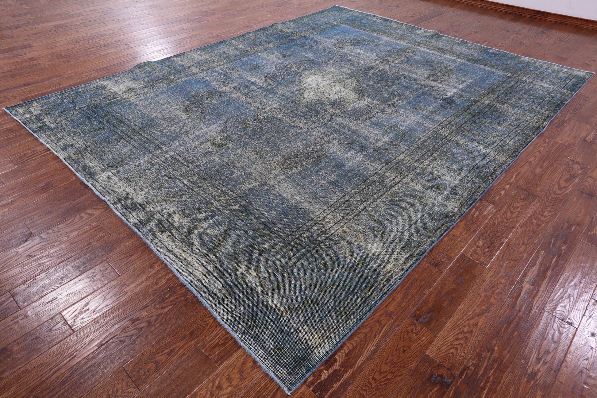 Persian Overdyed Hand-Knotted Wool Rug - 9' 7" X 12' 2" - Golden Nile