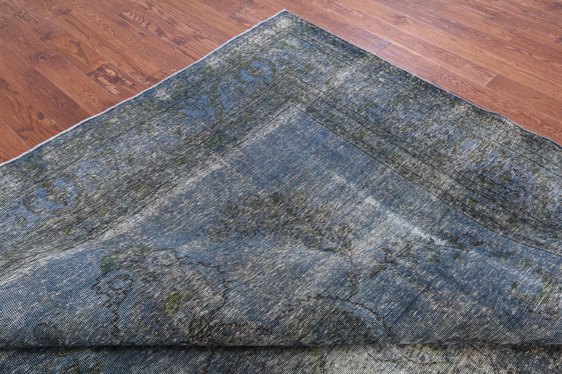 Persian Overdyed Hand-Knotted Wool Rug - 9' 7" X 12' 2" - Golden Nile
