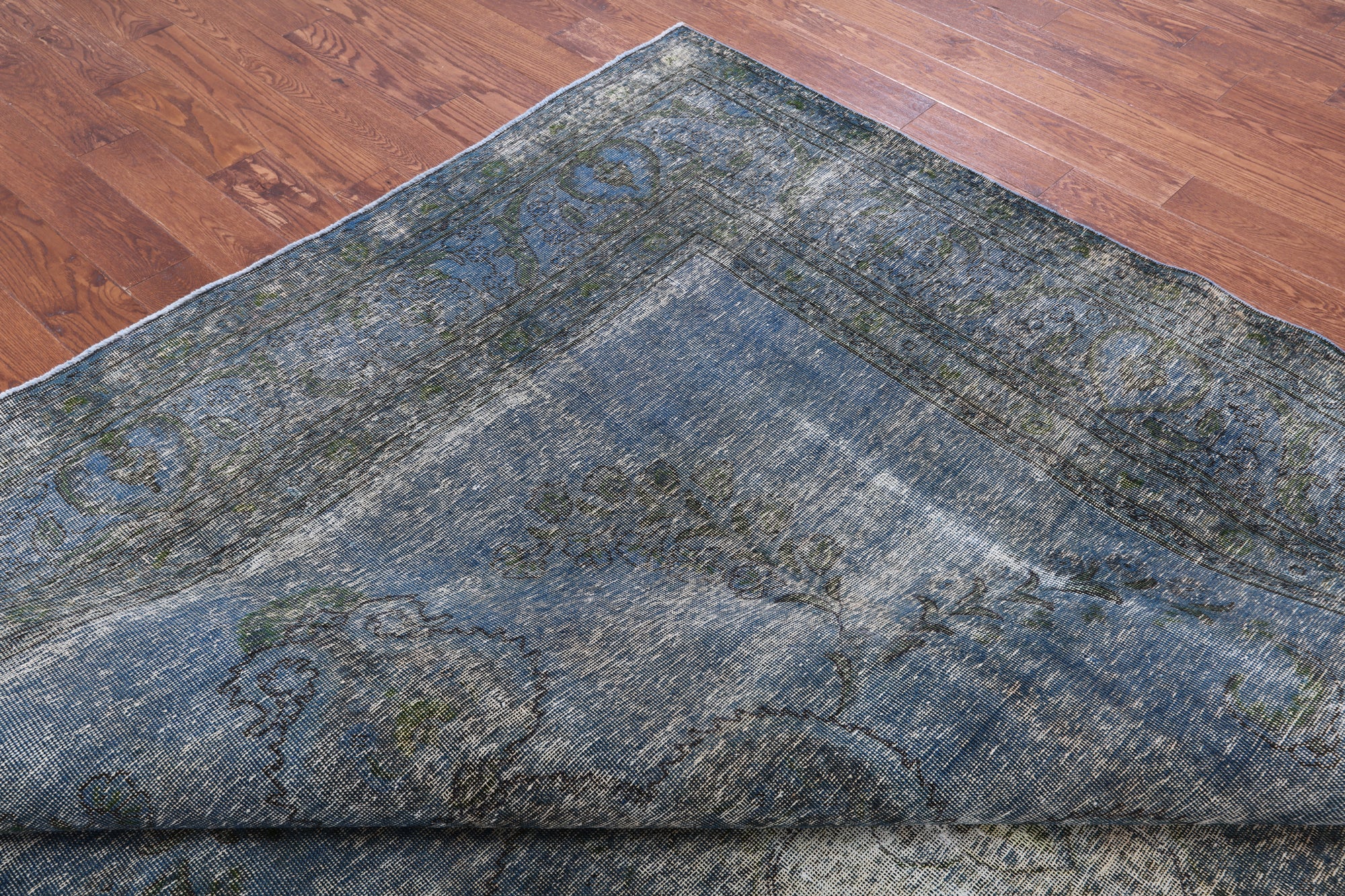 Persian Overdyed Hand-Knotted Wool Rug - 9' 7" X 12' 2" - Golden Nile