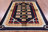 6 x 7 Gabbeh Hand Knotted Area Rug - Golden Nile