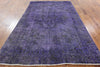 6 X 9 Traditional Overdyed Purple Oriental Rug - Golden Nile