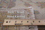 Ivory Turkish Oushak Hand Knotted Wool Rug - 5' 10" X 8' 10" - Golden Nile