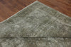 Green Overdyed Wool Area Rug 6 X 9 - Golden Nile