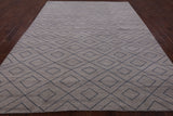 Ivory Moroccan Hand Knotted Wool Rug - 8' 4" X 10' 1" - Golden Nile