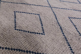 Ivory Moroccan Hand Knotted Wool Rug - 8' 4" X 10' 1" - Golden Nile