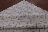 Ivory Moroccan Hand Knotted Wool Rug - 8' 4" X 10' 1" - Golden Nile
