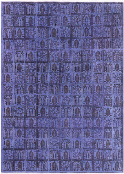 Persian Overdyed Hand Knotted Wool Area Rug - 7' 3" X 10' 4" - Golden Nile