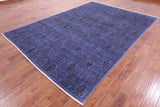 Persian Overdyed Hand Knotted Wool Area Rug - 7' 3" X 10' 4" - Golden Nile