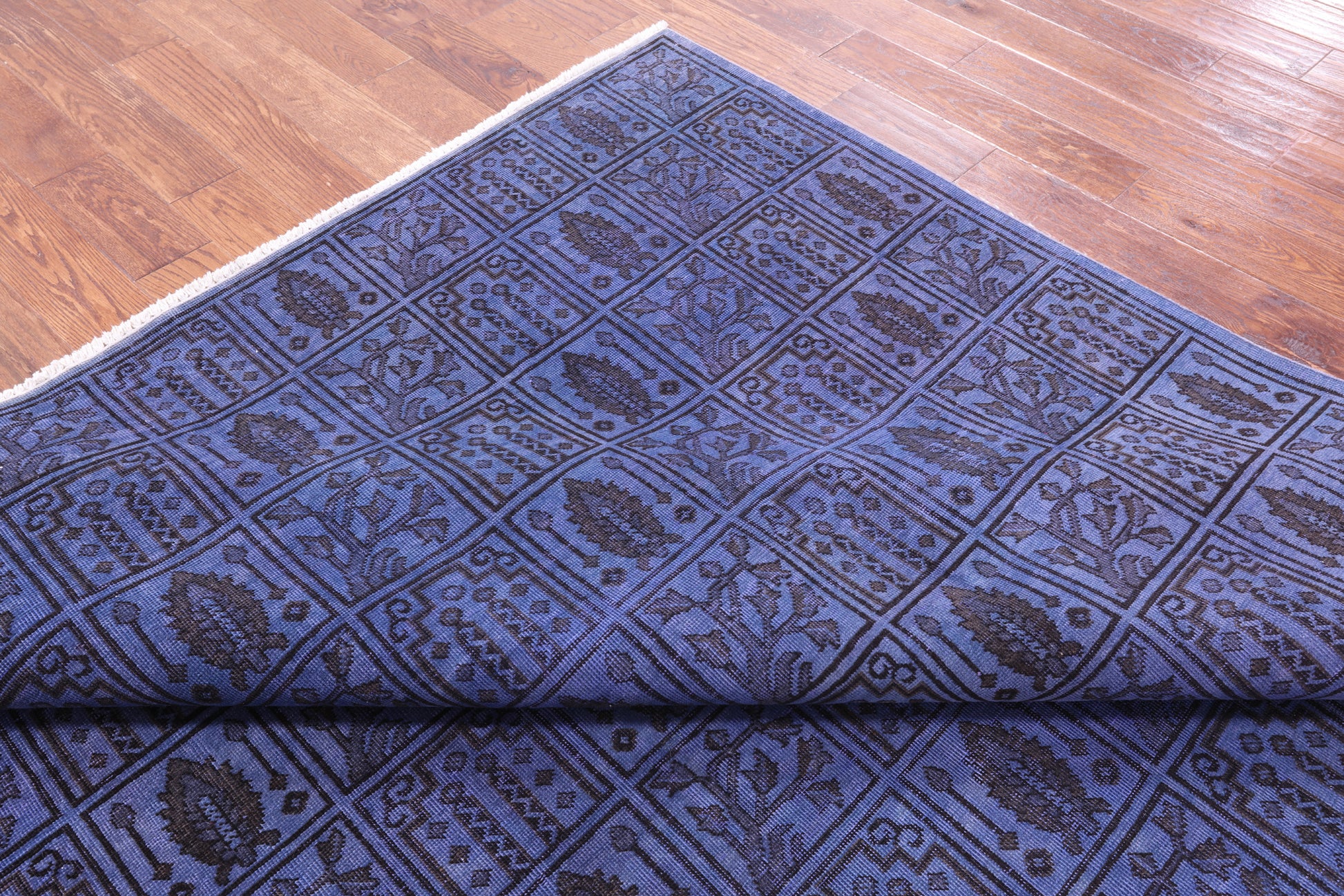 Persian Overdyed Hand Knotted Wool Area Rug - 7' 3" X 10' 4" - Golden Nile