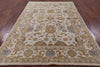 Oushak Hand Knotted Wool Rug - 5' 10" X 8' 10" - Golden Nile
