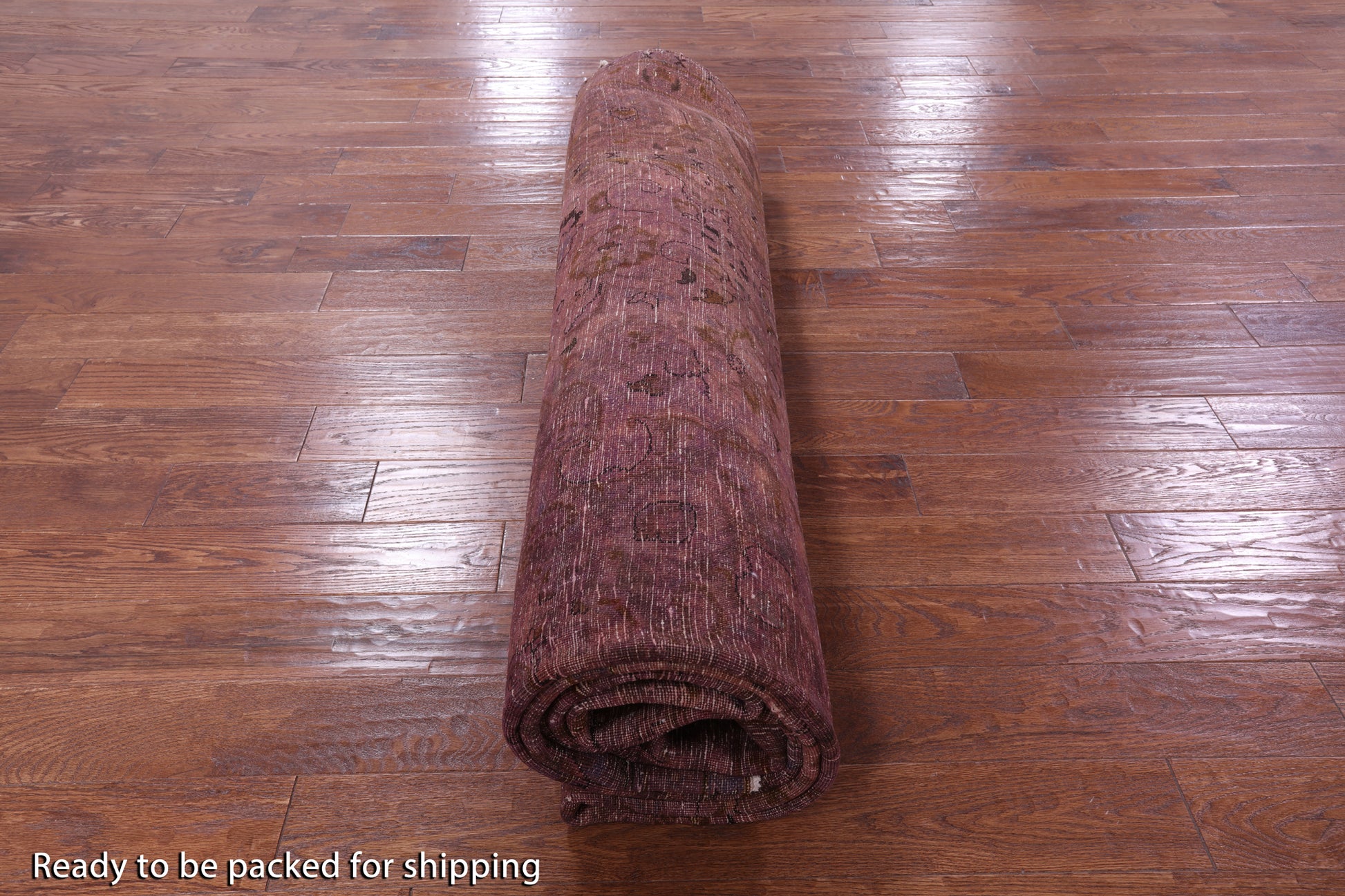 Purple Persian Overdyed Hand Knotted Wool Rug - 9' 7" X 12' 6" - Golden Nile