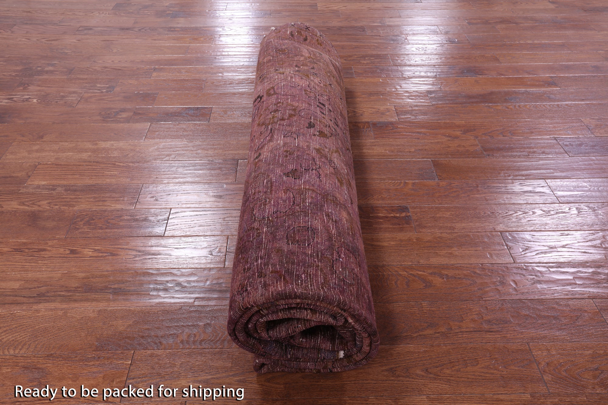 Purple Persian Overdyed Hand Knotted Wool Rug - 9' 7" X 12' 6" - Golden Nile