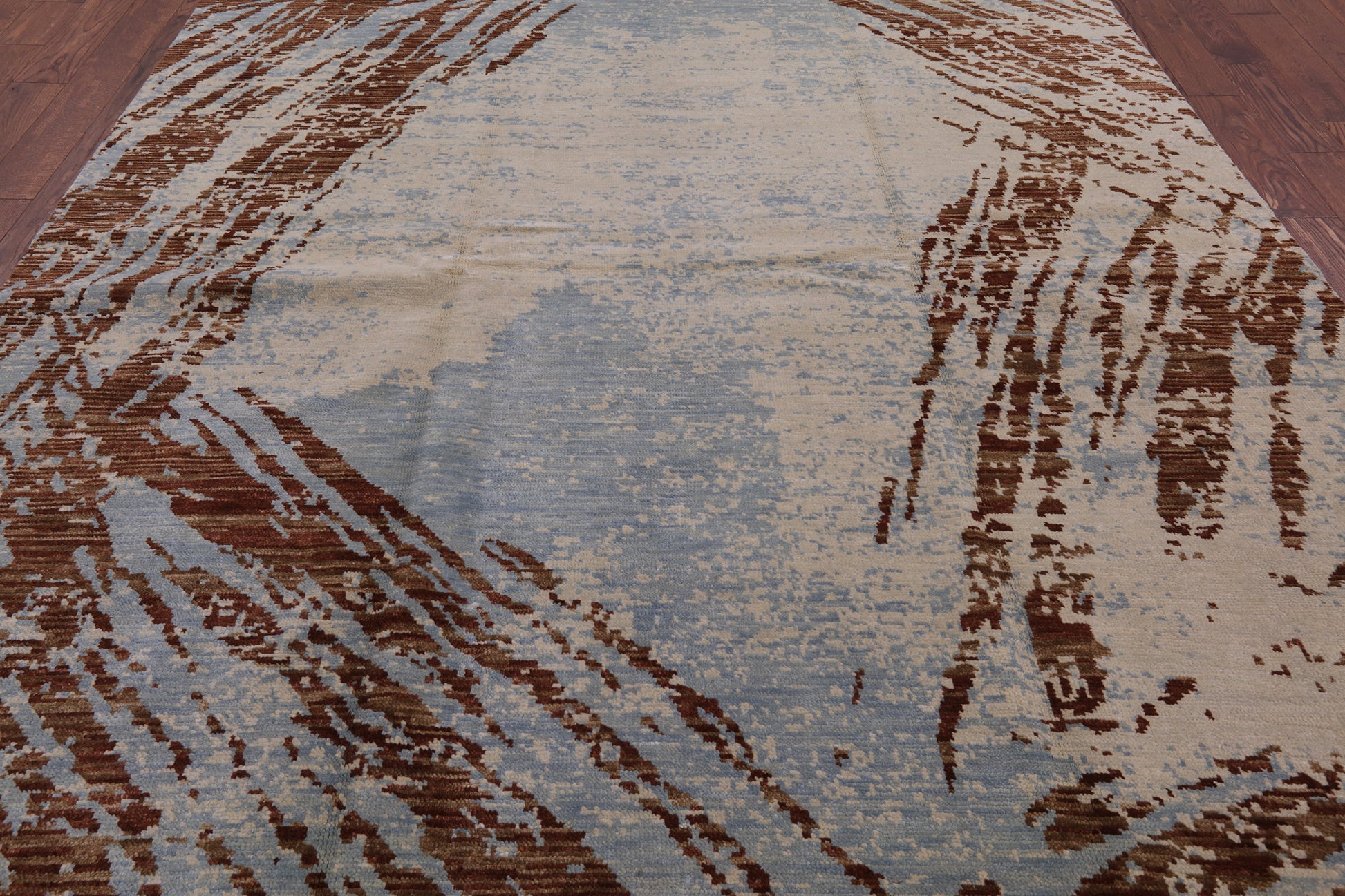 Modern Hand Knotted Area Rug - 8' 2" X 10' 0" - Golden Nile