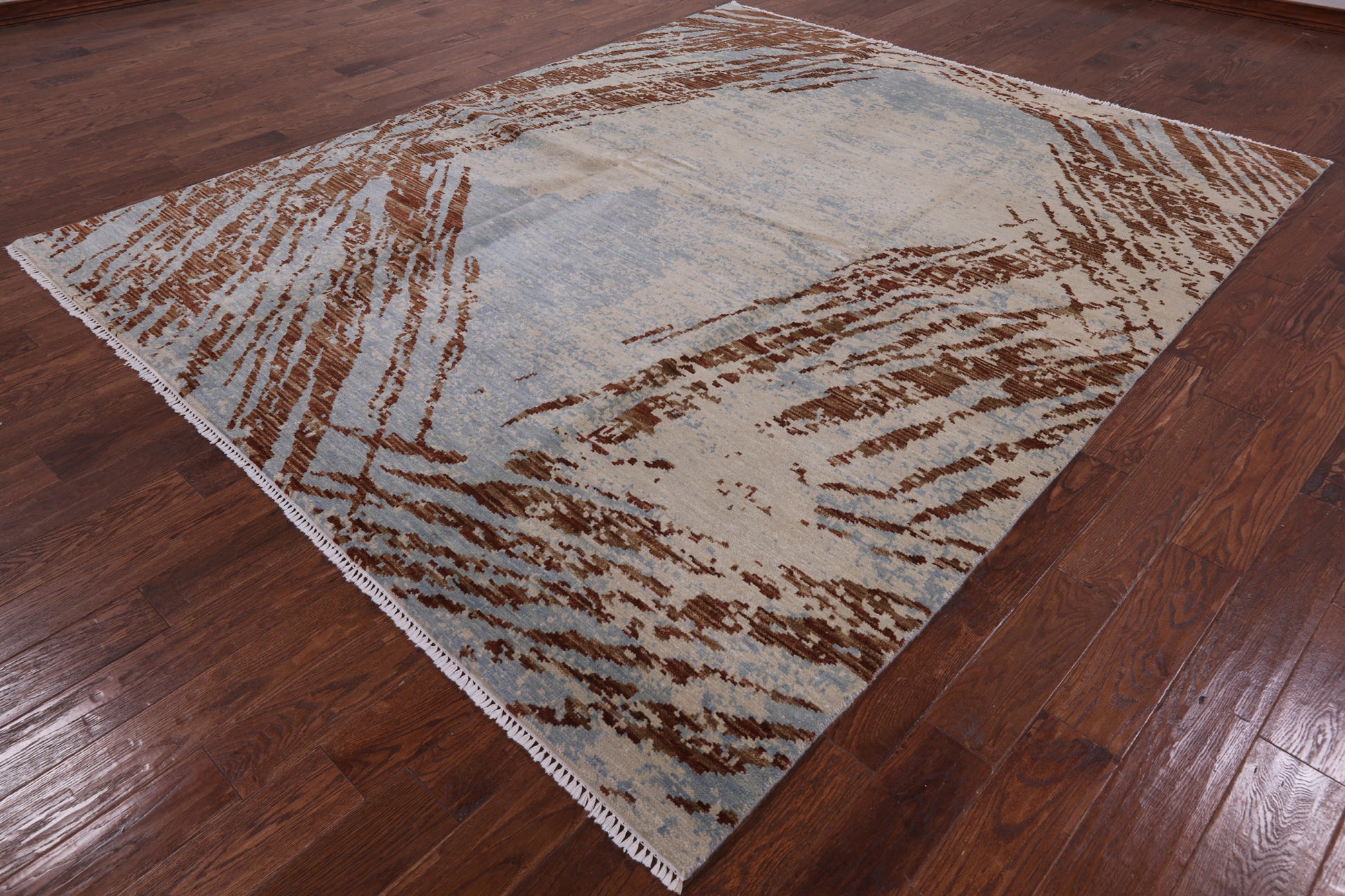 Modern Hand Knotted Area Rug - 8' 2" X 10' 0" - Golden Nile